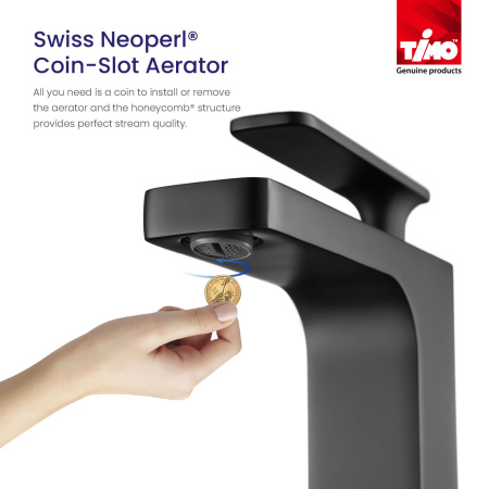 Смеситель для раковины Timo Torne черный 4361/03F